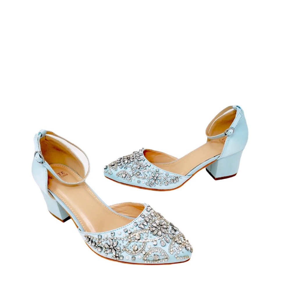 Kate Whitcomb Blue Wedding Heels